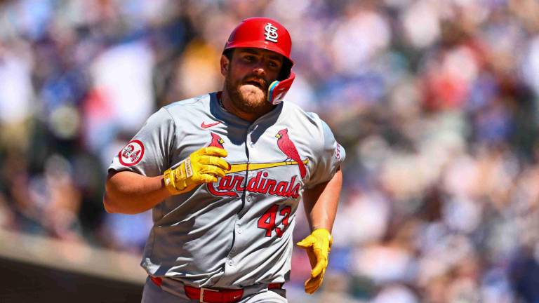 Pedro Pagés se estrenó con su primer jonrón de la temporada para los Cardenales de San Luis.