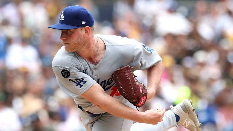 Ben Casparius terminó siendo el abridor sorpresa de Dodgers.