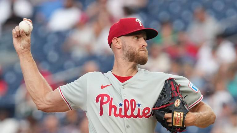 Zack Wheeler estará fuera de acción por tiempo indefinido con los Filis.