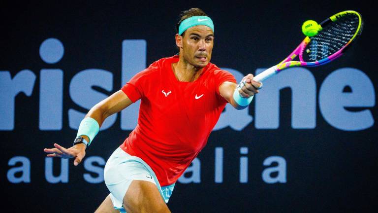 Rafael Nadal vio terminada su aventura en Brisbane.