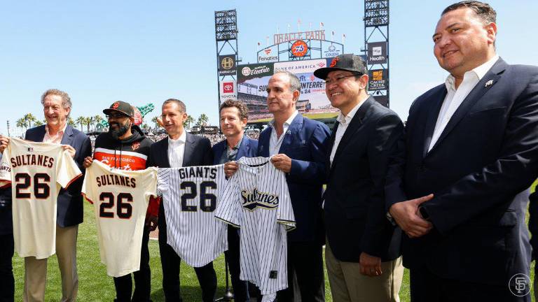 Sultanes y Giants presentan juegos de exhibición en el Oracle Park.