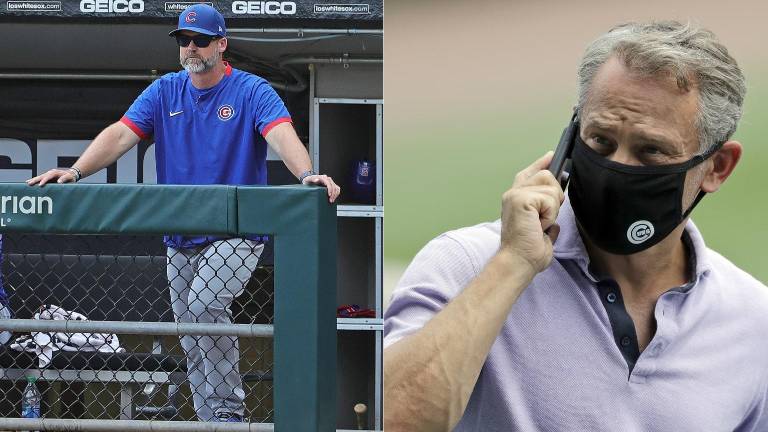 David Ross y Jed Hoyer.