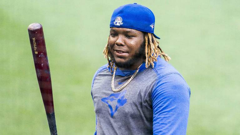 Vladimir Guerrero Jr. padece una contusión en su rodilla izquierda.