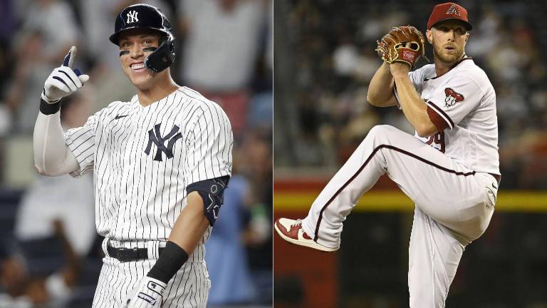 Aaron Judge y Merril Kelly fueron los peloteros más destacados de la Semana en cada liga de las mayores.