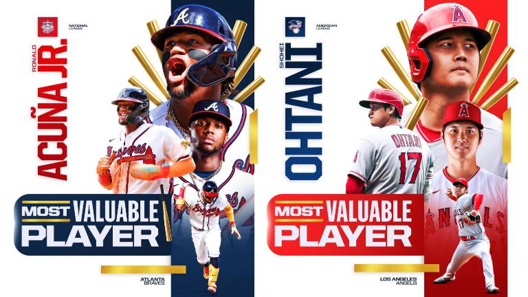 Ronald Acuña y Shohei Ohtani se llevan la distinción.