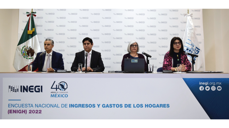 En 2022 el ingreso corriente promedio trimestral por hogar fue de 63 mil 695 pesos, un alza respecto de los 60 mil 916 pesos registrados en 2018.