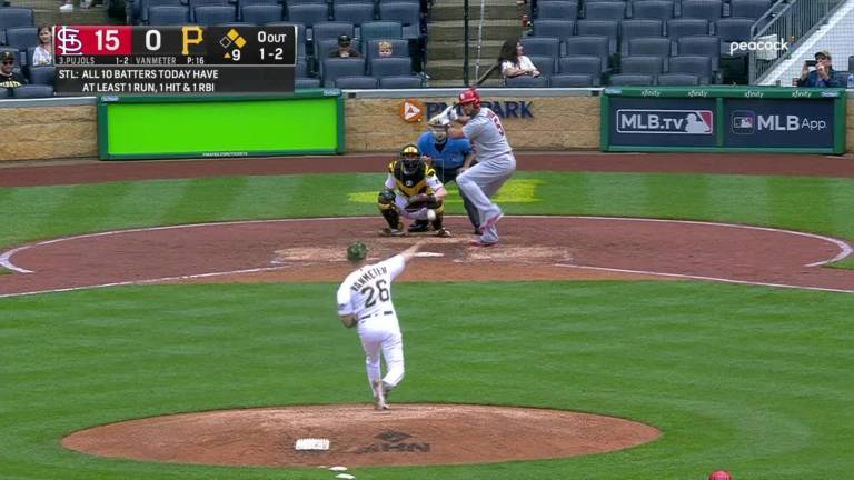 Segundo jonrón de Pujols en el juego.