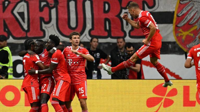 Bayern Munich hizo cinco goles en la primera parte.