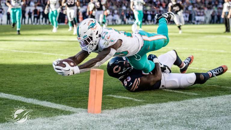 Lució la ofensiva de Miami Dolphins.