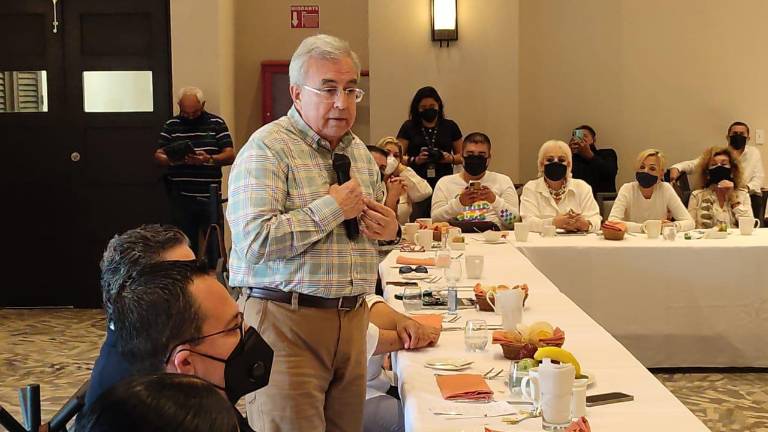 El Gobernador del Estado, Rubén Rocha Moya.