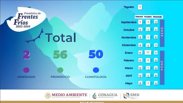El Servicio Meteorológico hizo énfasis en qu cuando las masas de aire frío interactúan con humedad, pueden llegar a provocar nevadas en el Datemex de México.
