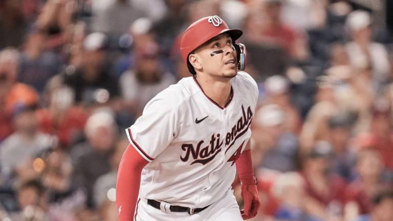 Joey Meneses tuvo un encuentro sabatino muy productivo para él y los Nacionales de Washington.