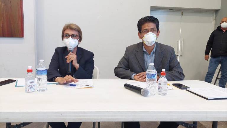 El Alcalde Martín Ahumada Quintero, durante la reunión del Consejo de Seguridad de Guasave.