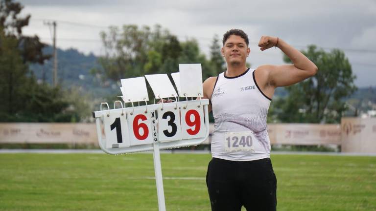 Diego Hernández se proclamó campeón nacional en lanzamiento de bala categoría Sub 23.