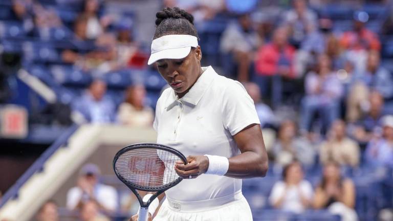La veterana Venus Williams se despidió en la primera ronda del US Open, al caer ante Karolina Muchova.