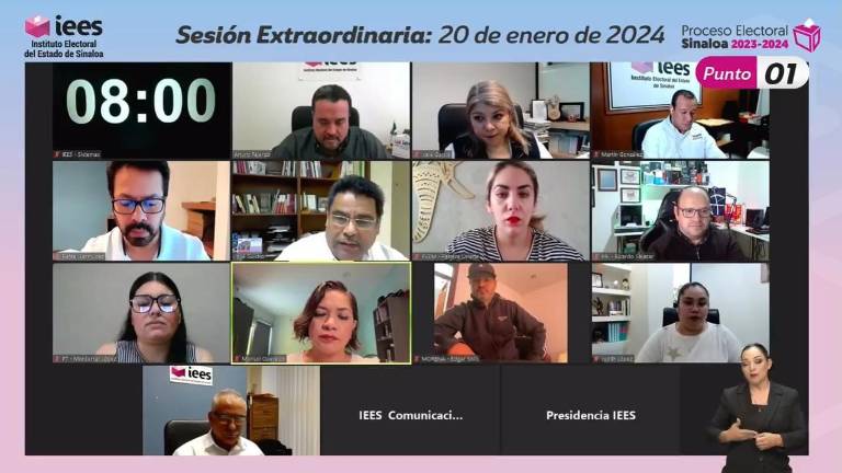 El Instituto Electoral del Estado de Sinaloa llevó a cabo una sesión extraordinaria este sábado.