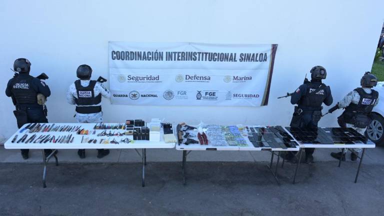 Los objetos asegurados fueron puestos a disposición de las autoridades ministeriales para las investigaciones correspondientes.