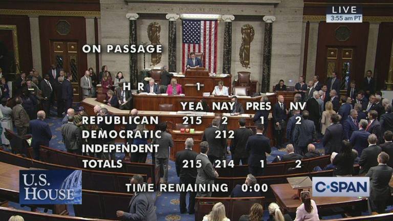 Votación en la Cámara de Representantes de Estados Unidos sobre el paquete fiscal que incluye un impuesto a las remesas.