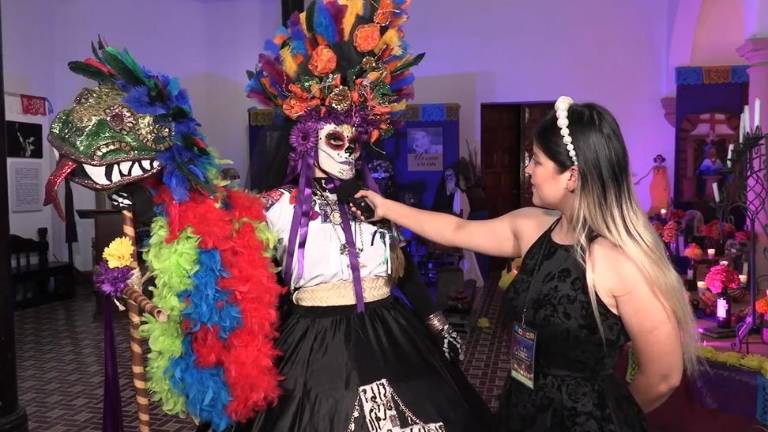 Inés Arce representó a La Catrina.