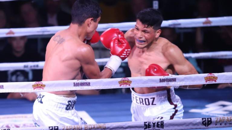 Juan de Dios “Feroz” Estrada estuvo contundente con los puños.