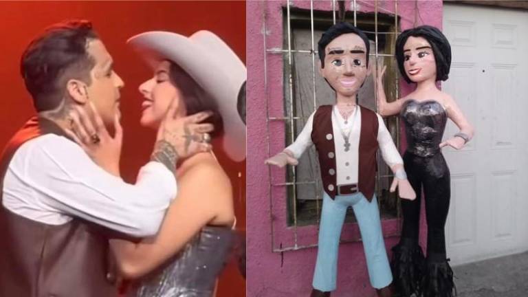 Christian Nodal y Ángela Aguilar tienen ya su propia piñata.