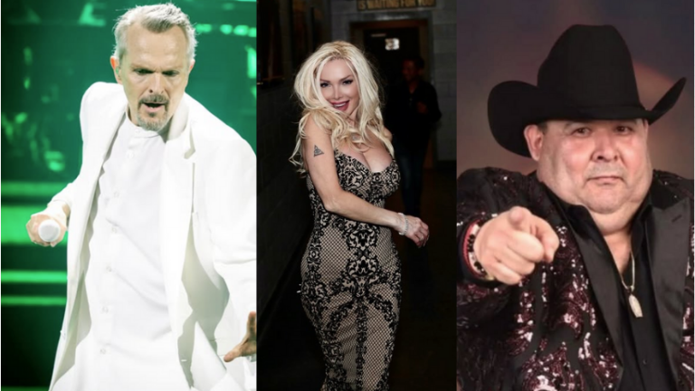 Miguel Bosé, Marisela y El Coyote.