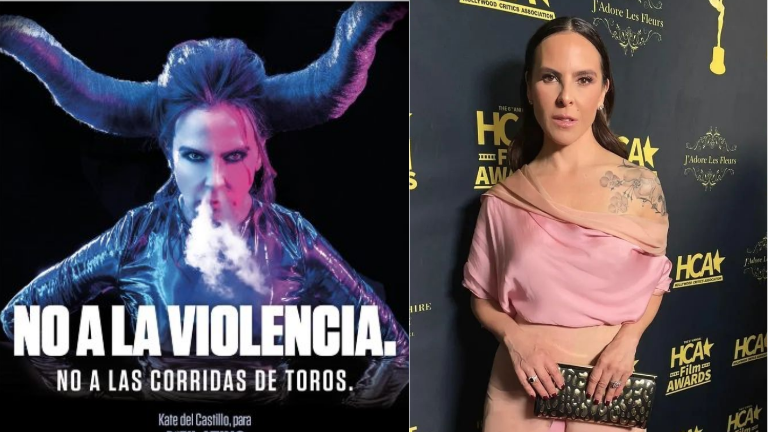 Kate del Castillo se manifiesta en contra de las corridas de toros.