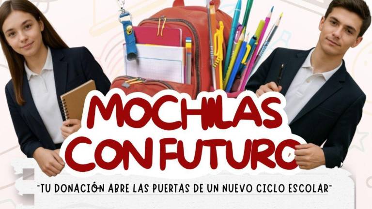 La iniciativa solidaria busca recolectar mochilas nuevas o en buen estado y útiles escolares para apoyar el regreso a clases de niños y jóvenes de escasos recursos.