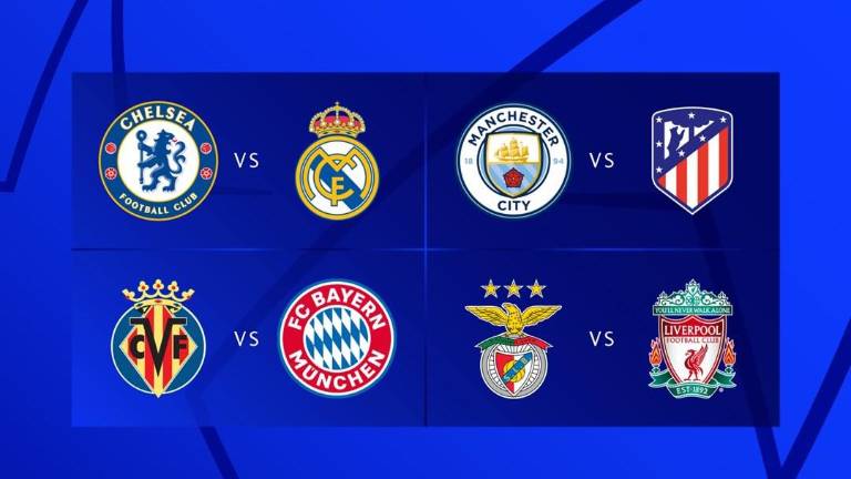 Los emparejamientos de cuartos de final.