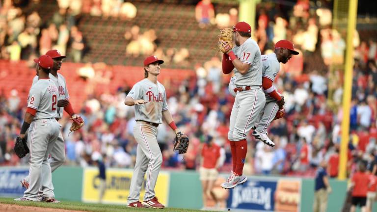 Los Filis se recuperaron de la derrota del viernes en Boston ante los Medias Rojas.