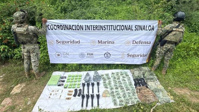 Elementos de la Marina realizaron operativos en los municipios de Concordia y Culiacán.