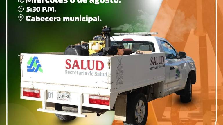 Se cubrirá un total de 154 hectáreas en la fumigación de este miércoles.
