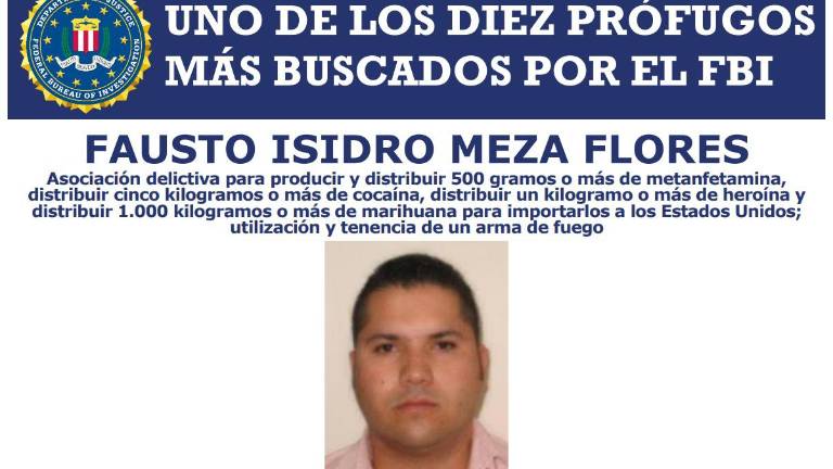 Aviso de la colocación de “El Chapo Isidro” como uno de los más buscados por el FBI.