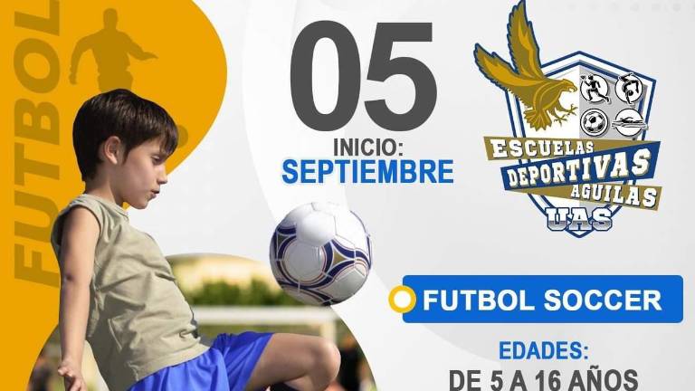 El futbol es uno de los deportes que se practican en estas escuelas deportivas de la UAS.