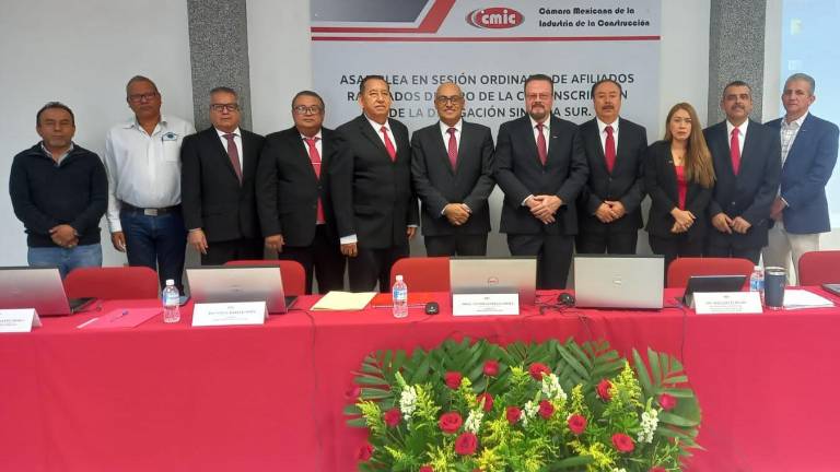 Hugomar Peraza Ponce fue ratificado como presidente de la Cámara Mexicana de la Industria de la Construcción, Delegación Sinaloa Sur.