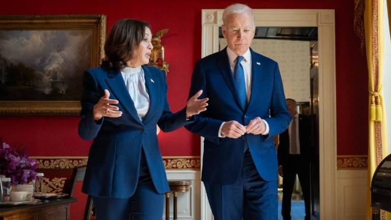 Kamala Harris, afirmó que el legado de Joe Biden era “inigualable en la historia moderna”.