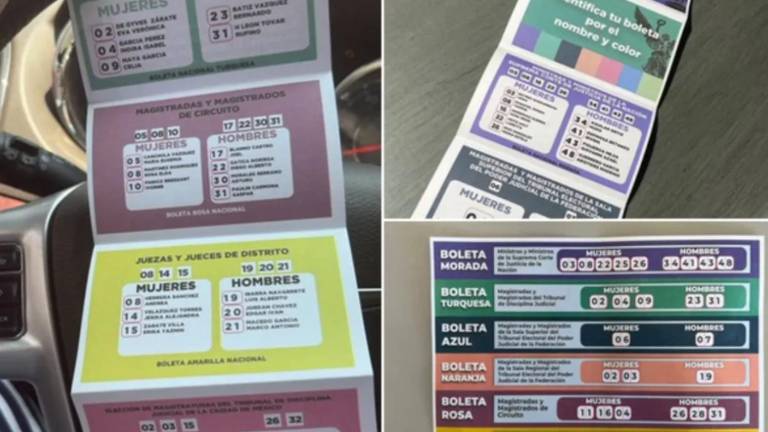 Los llamados “acordeones”, con listas de candidatos sugeridos, han sido denunciados como una estrategia para manipular el voto en la elección judicial.