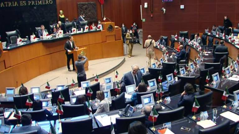 Sesión del Senado de la República.