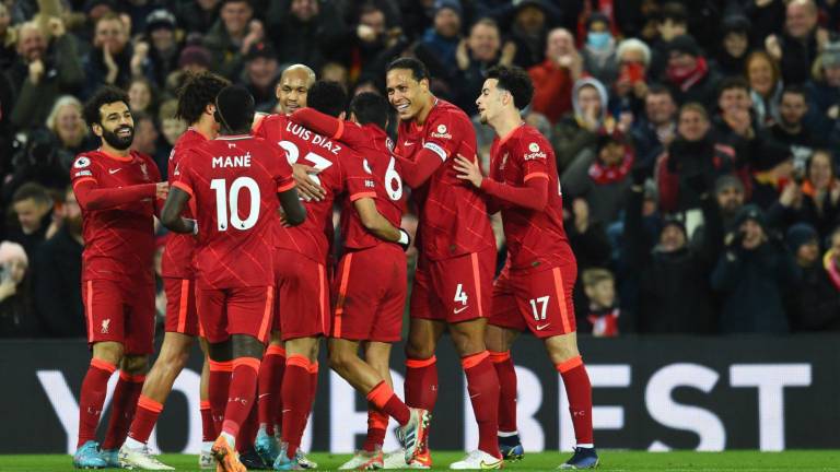 Liverpool se pone a tres puntos de la cima de la Premier League.
