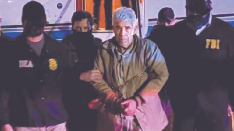 Rafael Caro Quintero cuando llegó a Estados Unidos tras su extradición desde México.