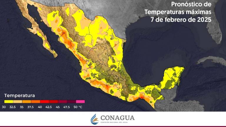 Pronóstico del calor para México durante este viernes.