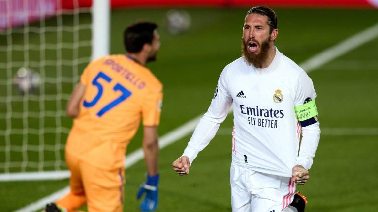 Sergio Ramos marcó uno de los goles del Real Madrid.