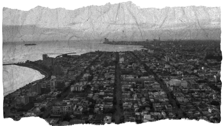 Vista aéra del puerto de Veracruz.
