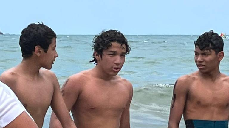 Cinco nadadores porteños participaron en la prueba.
