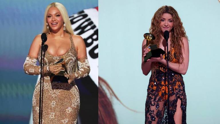 Beyonce y Shakira, las ganadoras de la noche con sus nuevos álbumes.