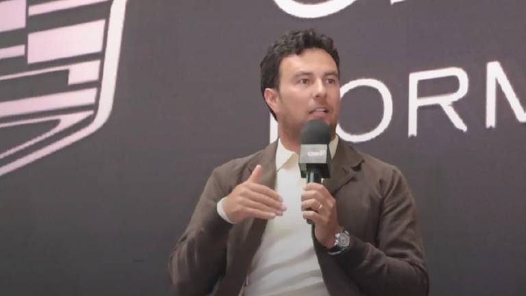 El piloto tapatío tuvo su primer encuentro con medios mexicanos ya como piloto de Cadillac en la Ciudad de México.