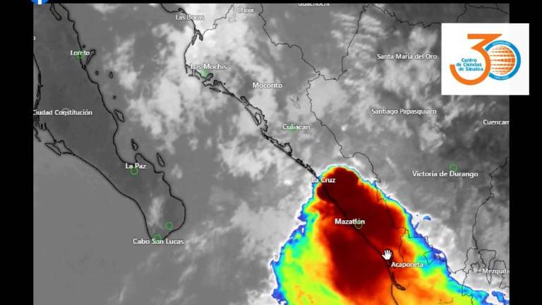 La zona de baja presión se formó en el sur del estado durante la madrugada de este domingo.