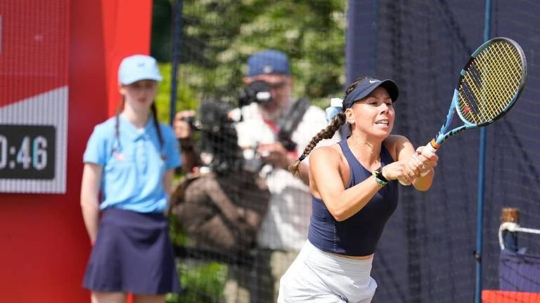 Giuliana Olmos participa este jueves en la primera ronda del US Open.