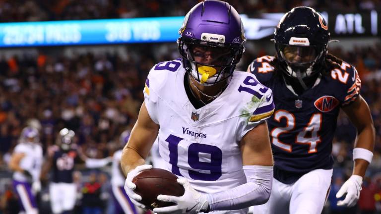 Los Vikings pudieron reaccionar a la ofensiva en el cuarto periodo.