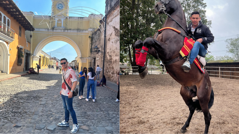 Visita Luis Alfonso Partida la ciudad de Antigua, Guatemala.
